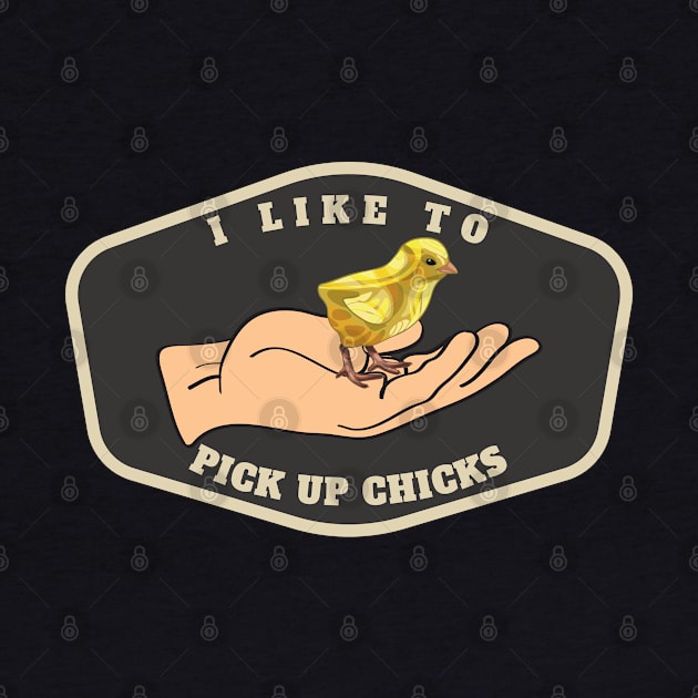 I Like To Pick Up Chicks Funny Chicken by designsmostfowl